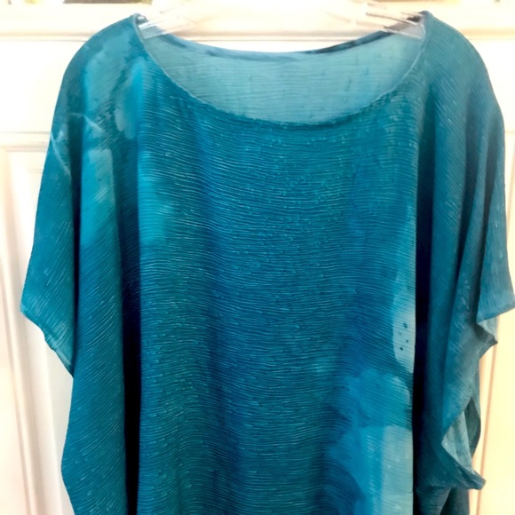 STITCHING HOPE SILK SCREENED BLOUSE - Picture 1 of 6